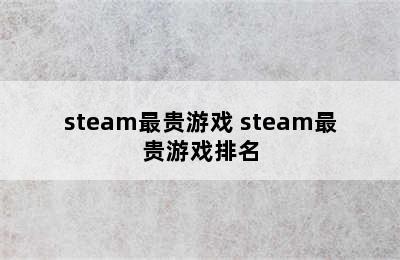 steam最贵游戏 steam最贵游戏排名